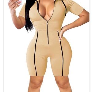 Khaki Utility Jumpsuit